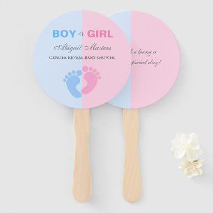Junge oder Mädchen Gender Reveal Baby Shower Baby Fächer