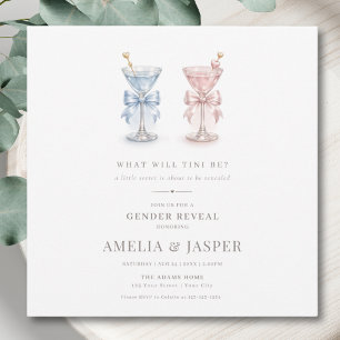 Junge oder Mädchen Minimalistische Geschlechtsenth Save The Date