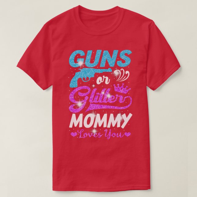 Junge oder Mädchen rosa oder blaue Mami-Lieben, di T-Shirt (Design vorne)
