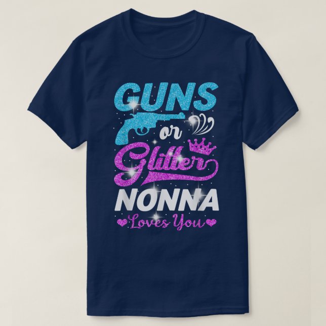 Junge oder Mädchen rosa oder blaue Nonna Lieben, d T-Shirt (Design vorne)