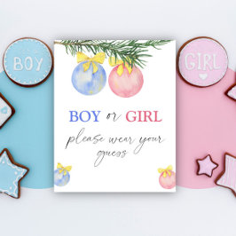 Junge oder Mädchen tragen bitte Ihr ratenes Poster