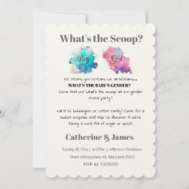 Junge oder Mädchen, was wird die Genderoffenbarung Einladung