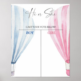 Junge oder Mädchen wir wissen, Geschlecht enthüllt Poster