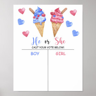 Junge oder Mädchen wir wissen, Geschlecht enthüllt Poster