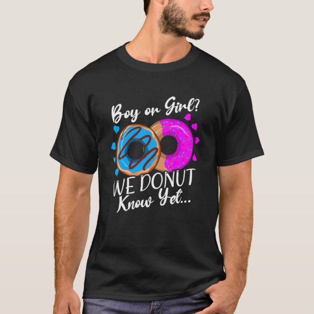 Junge oder Mädchen wir wissen nicht Gender Reveal  T-Shirt (Vorderseite)