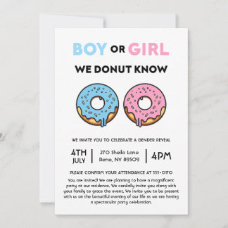 Junge oder Mädchen wir wissen nicht, Geschlecht of Einladung