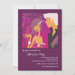 Junge Paar nach Prom Einladung