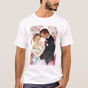 Junge Paare in der formellen Kleidung T-Shirt