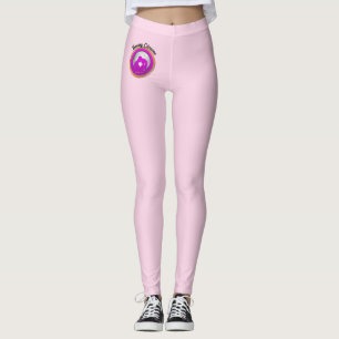 Junge Paare rosa Silhouette küsst sich gegenseitig Leggings