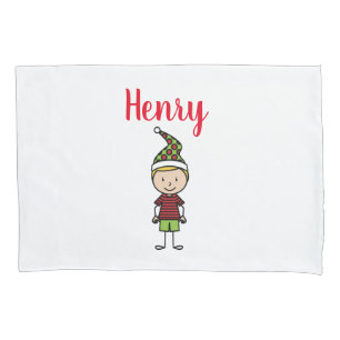 Junge Personalisierte Weihnachten Kissenbezug