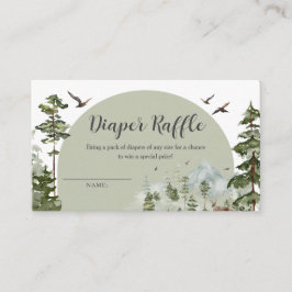 Junge Pine Tree Forest Kinderdusche Windelwanne Begleitkarte