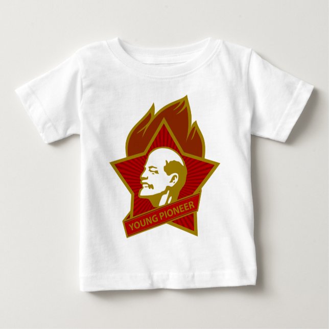Junge-Pionier Russlands CCCP UDSSR Baby T-shirt (Vorderseite)