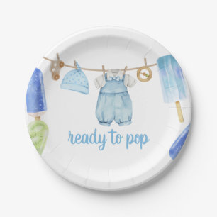 Junge Popsicle-Baby-Party Pappteller