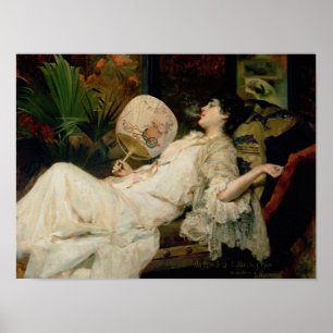 Junge Raucherinnen, 1894 Poster