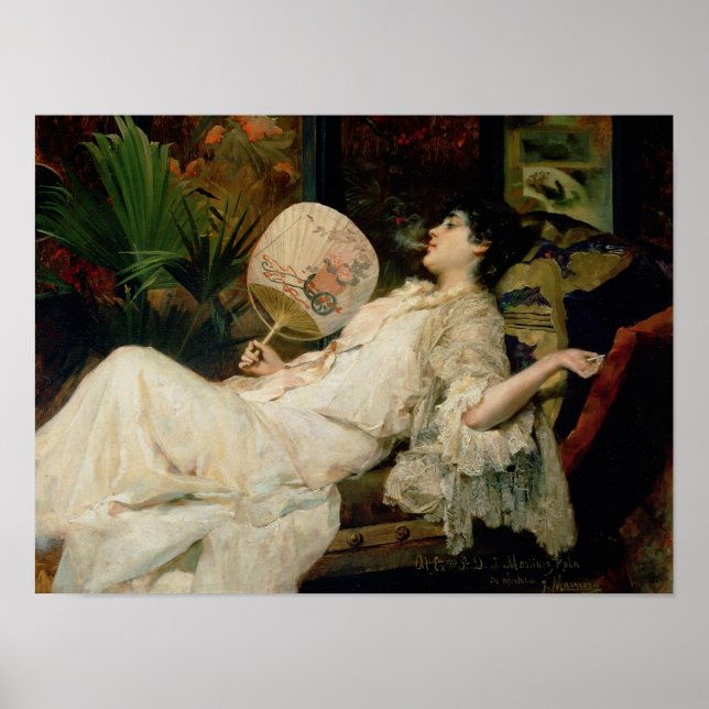 Junge Raucherinnen, 1894 Poster (Vorne)