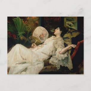 Junge Raucherinnen, 1894 Postkarte