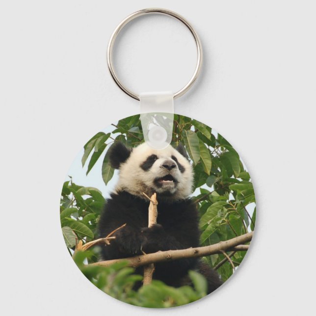 Junge Riesenpanda - Schlüsselkette Schlüsselanhänger (Vorderseite)