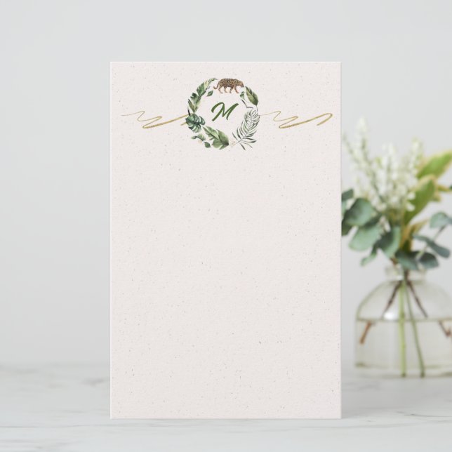 Junge Rumble Monogramm-Papeterie Briefpapier (Stehend Vorderseite)