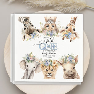 Junge Safari-Baby-Party Servietten aus Papier