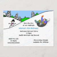 JUNGE Schneeschlauchwintergeburtstags-Party laden