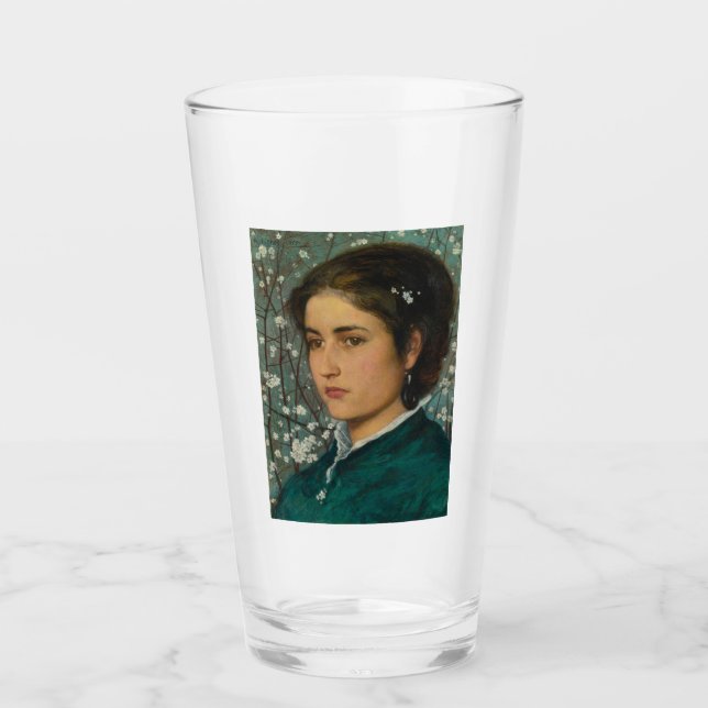 Junge Schönheit (elegante Frau) (weibliches Portra Glas (Vorderseite)