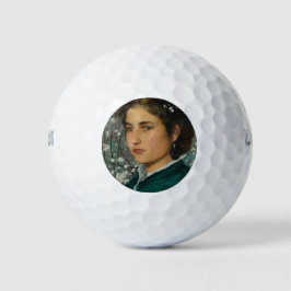 Junge Schönheit (elegante Frau) (weibliches Portra Golfball