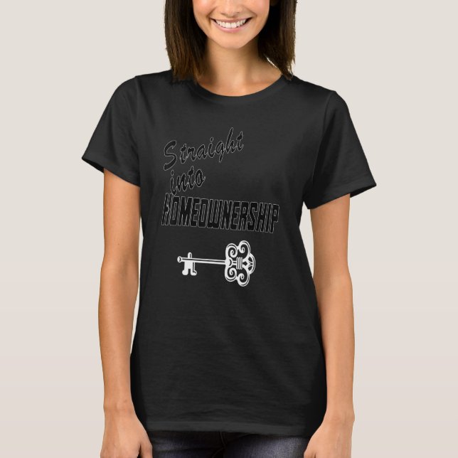 Junge schwarze Hausbesitzerin 2 T-Shirt (Vorderseite)