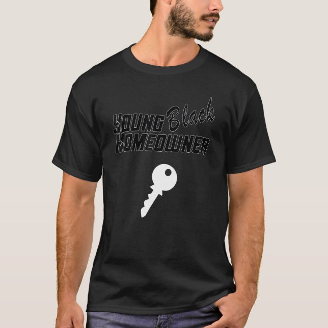 Junge schwarze Hausbesitzerin 3 T-Shirt (Vorderseite)