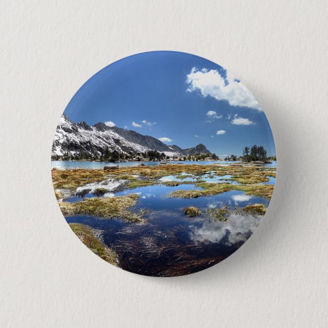 Junge Seen - Yosemite - Sierra Nevada - Button (Vorderseite)