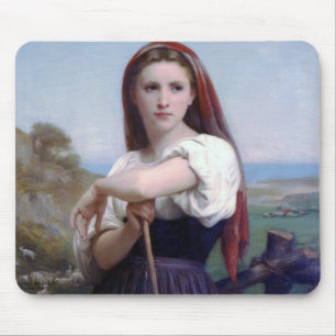 Junge Shepherdess, Bouguereau Mousepad