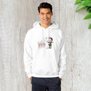 Junge singt mit Drei-Schweine-Chor Hoodie