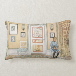 Junge sitzt in der Ecke (von Carl Larsson) Lendenkissen