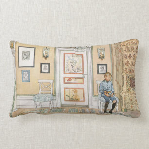 Junge sitzt in der Ecke (von Carl Larsson) Lendenkissen