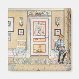 Junge sitzt in der Ecke (von Carl Larsson) Magnet