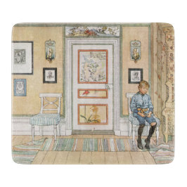 Junge sitzt in der Ecke (von Carl Larsson) Schneidebrett