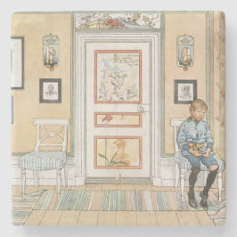 Junge sitzt in der Ecke (von Carl Larsson) Steinuntersetzer