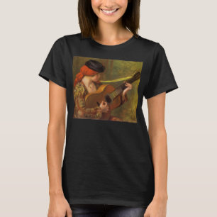 Junge Spanierin mit einer Gitarre von Pierre Renoi T-Shirt