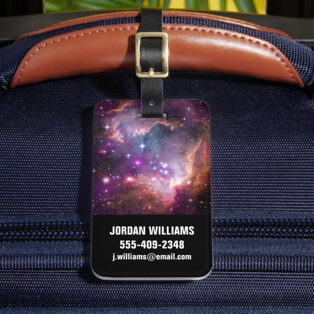 Junge Sterne in der kleinen Zauberwolke. Gepäckanhänger (Vorderseite Insitu 2)