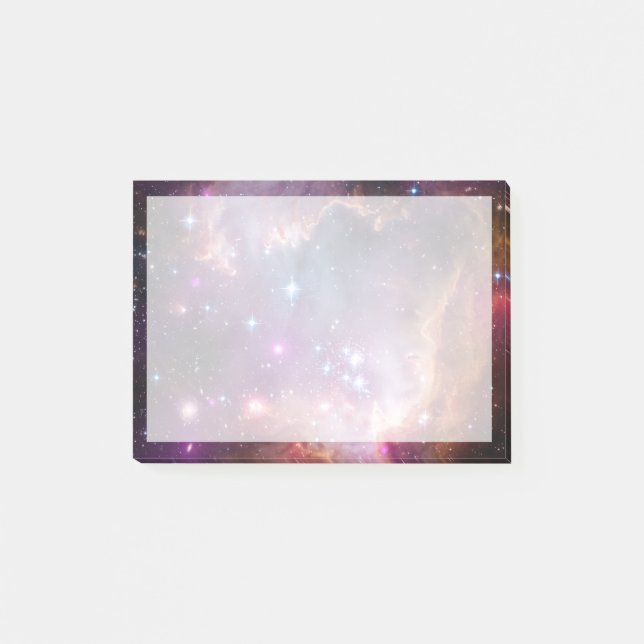 Junge Sterne in der kleinen Zauberwolke. Post-it Klebezettel (Vorderseite)