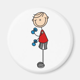 Junge trainieren Magnet