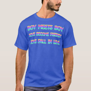 Junge trifft Junge Jungs werden Freunde Jungen wer T-Shirt