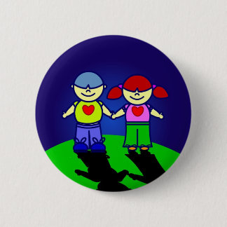 JUNGE u. MÄDCHEN Knopf Button