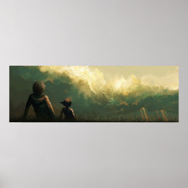 Junge, überwunden poster