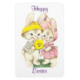 Junge und Mädchen Bunnies Magnet