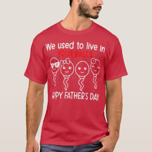 Junge und Mädchen des Vaters, die wir früher in Ih T-Shirt