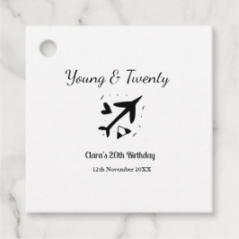 Junge und zwanzig Abenteuer glücklicher Geburtstag Geschenkanhänger