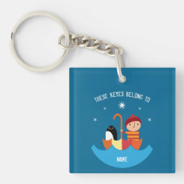 Junge verloren und fand Freundschaft Metal Lunchbo Schlüsselanhänger