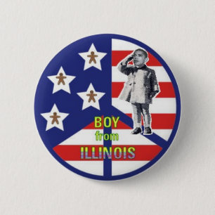 Junge von Illinois-Knopf Button