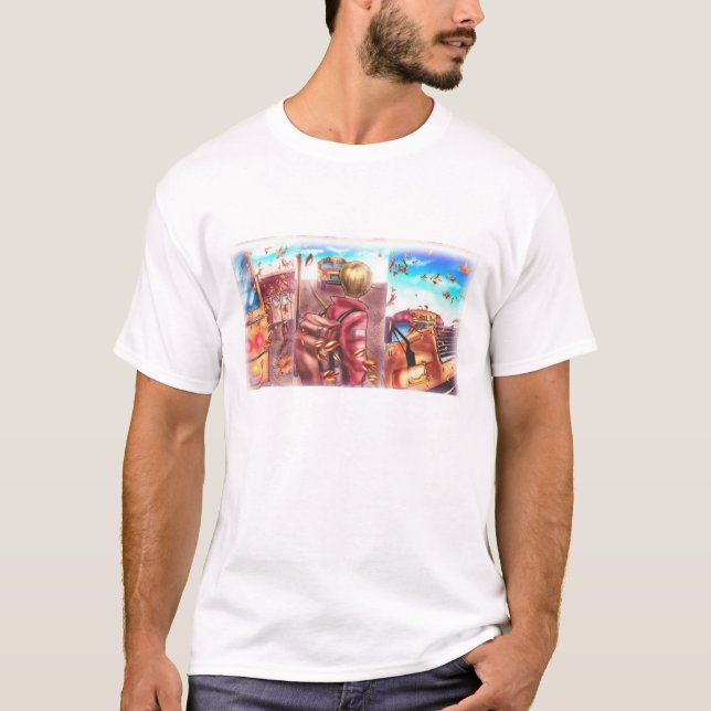 Junge wartete… T-Shirt (Vorderseite)