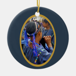 Junge Weber von Atitlan Keramikornament